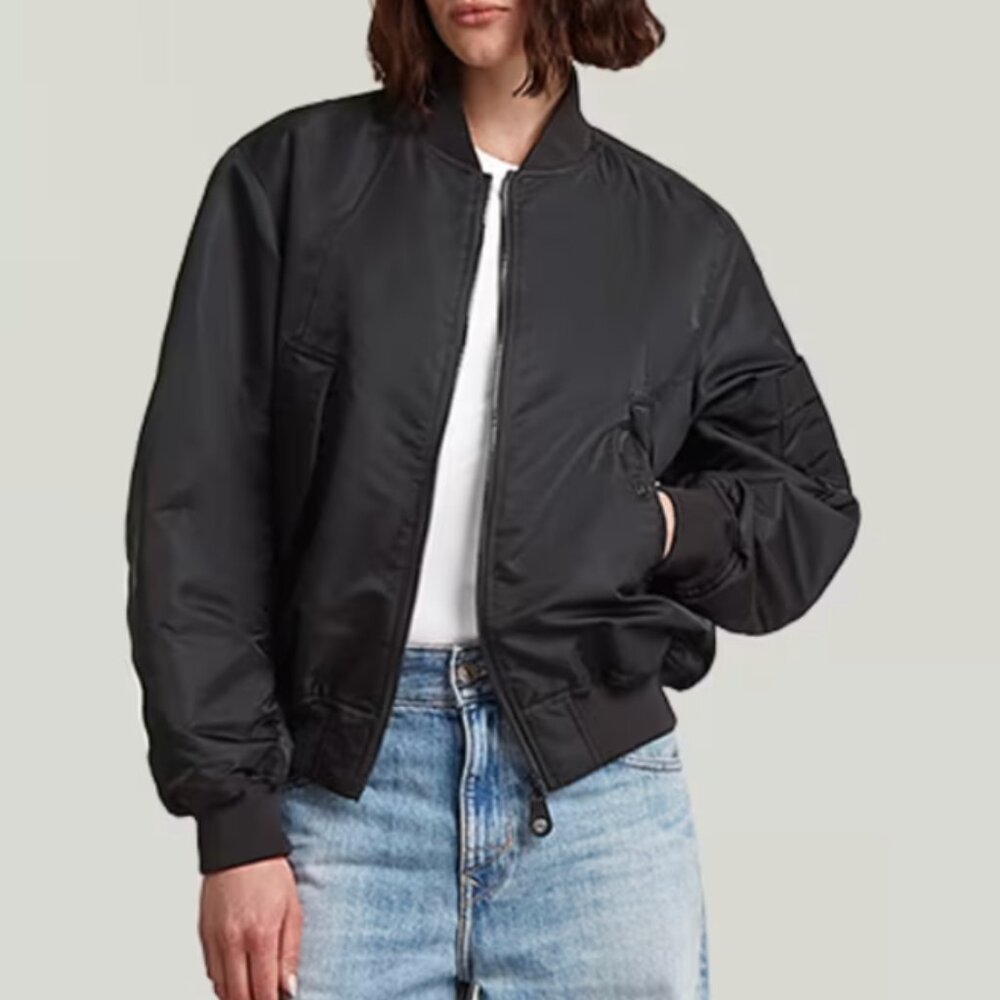 G Star Macro Balloon Bomber Padded Jacket Womens Black Small